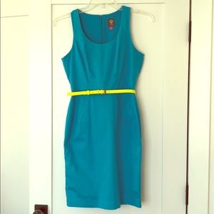 Vince Camuto turquoise shell dress